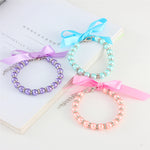 Striped Fashion Pearl Necklace Pet Collar