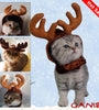 Christmas Pet Cat Dog Elk Deer Hat Reindeer Headband Cap
