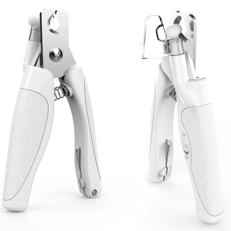 Pet nail clippers with LED light