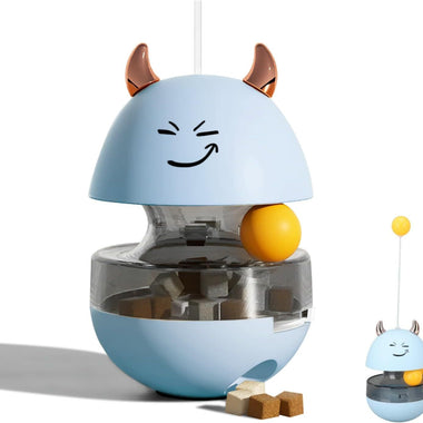 Cat Ball Toy Interactive Treat Dispenser Toy For Indoor Cats Slow Feeder Puzzle Feeder Tumble Spill Ball Training Toy