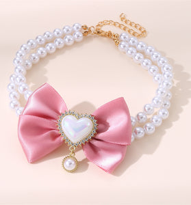 Cute Heart Shape Princess Style Pet Necklace