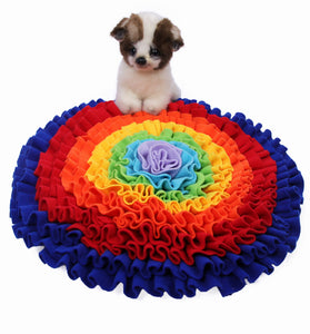 Pet Dog Snuffle Mat Nose Smell Training Sniffing Pad Dog Puzzle Toy Slow Feeding Bowl Food Dispenser Carpet Washable Dog Toys
