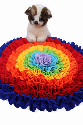 Pet Dog Snuffle Mat Nose Smell Training Sniffing Pad Dog Puzzle Toy Slow Feeding Bowl Food Dispenser Carpet Washable Dog Toys