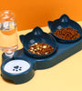 Food Basin Double Bowl Protective Cervical Spine Automatic Drinking Bowl Pet Supplies