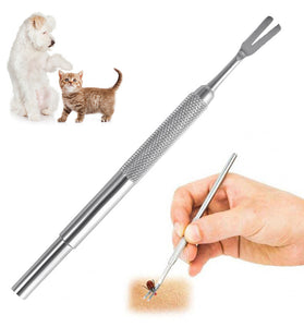 Stainless Steel Tick Tweezers Professional Quick Tick Removal Tool For Cat Dog Pet Supplies Tick Removal