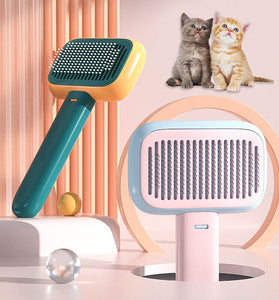 New Pet Cat Dog Hair Brush Hair Massage Comb Open-Knot Brush Grooming Cleaning Tool Stainless Steel Comb