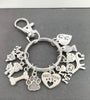 Dog Bones Cat Fish Footprints Dog's Paw Best Friend Pet Key Ring