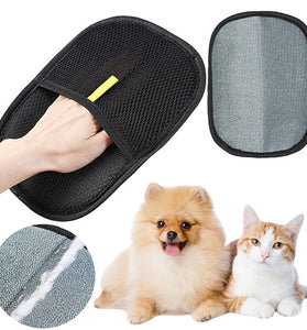Pet Hair Remover Mitt Pet Hair Remover Gloves Deshedding Brush Glove For Dog Cat Rabbit With Long Short Curly Hair