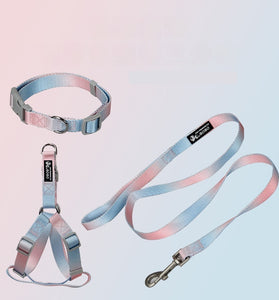 Pet Gradient Color Out Dog Leash Leash Set