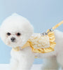 Spring Pet Outgoing Little Daisy Embroidery Traction Strap Chest Strap