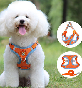Dog Harness Cat Harness Reflective Dogs Leashs Soft Mesh Chest Strap