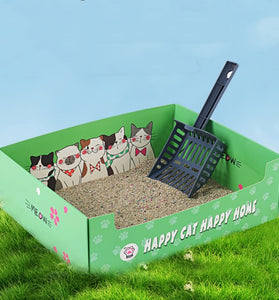 Portable Folding Semi-open Thickened Disposable Litter Box