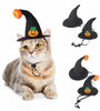 Pet Cat Halloween Hat Pumpkin Headgear