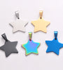 Stainless Steel Five-pointed Star Tag, Titanium Steel Pendant Necklace