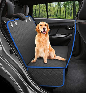Dog Car Seat Cover View Mesh Pet Carrier Hammock Safety Protector Car Rear Back Seat Mat With Zipper And Pocket For Travel