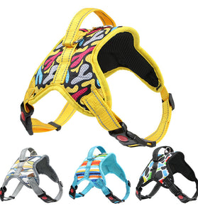Pet Supplies Dog Harness Reflective Leash Set