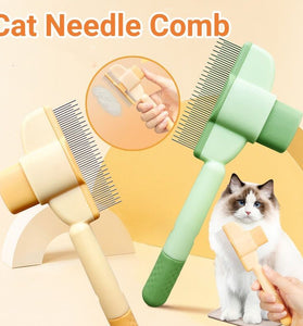 Professional Pet Comb For Dogs And Cats With Release Button Flea Cat Combs For Cats And Dogs - Easy To Use And Durable Grooming Tool Pet Products