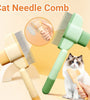 Professional Pet Comb For Dogs And Cats With Release Button Flea Cat Combs For Cats And Dogs - Easy To Use And Durable Grooming Tool Pet Products